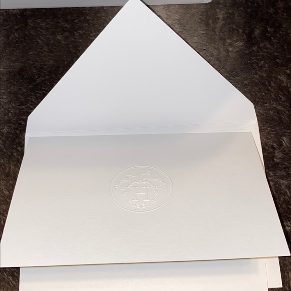 Hermes gift box w/ Hermes blank card and envelope - Picture 6 of 6